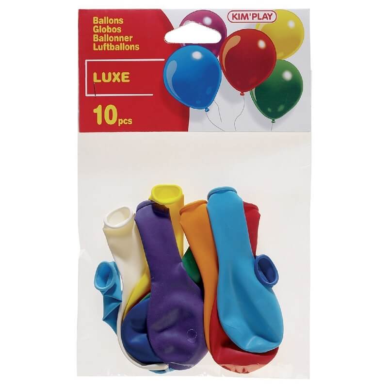 PAQUET DE 10 BALLONS ANNIVERSAIRE DE BAUDRUCHE