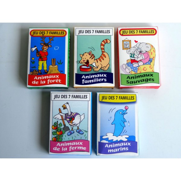 Jeu de 7 familles animaux enfant