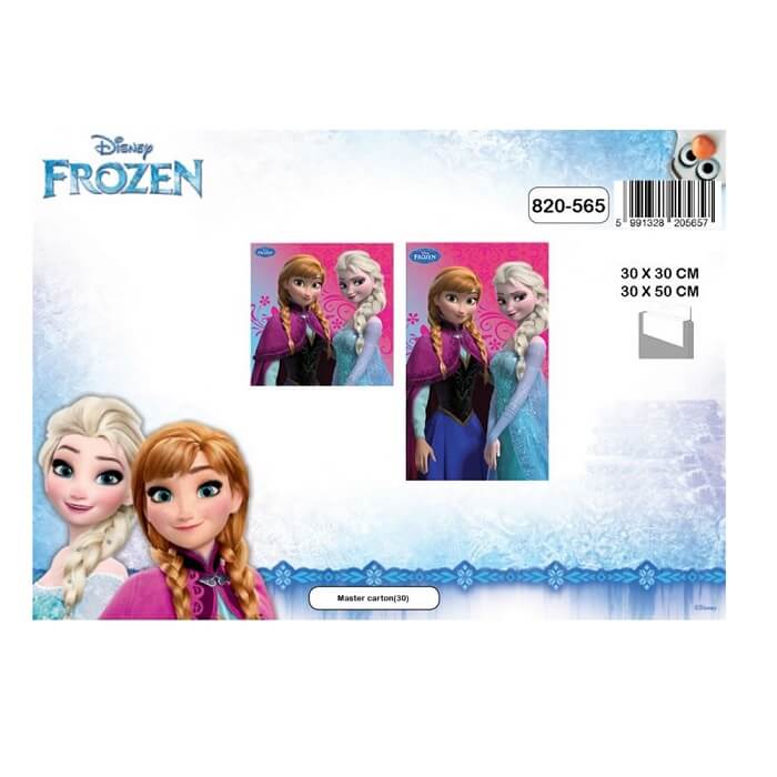2 serviettes la reine des neiges enfant pour les mains et multi usages