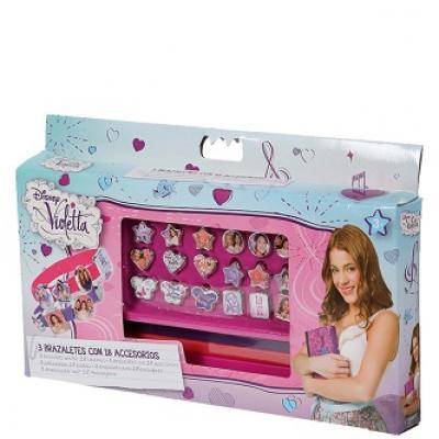 Coffret de 3 bracelets breloques Violetta