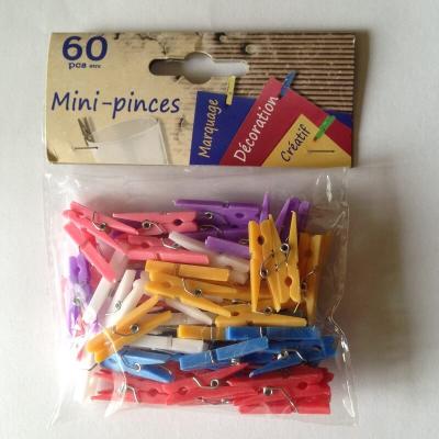 Lot de 60 mini-pinces de décoration, marquage et les loisirs créatifs