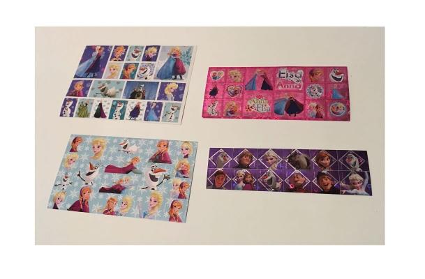 65 stickers la reine des neiges disney