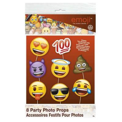 Kit photobooth 8 pièces Emoji