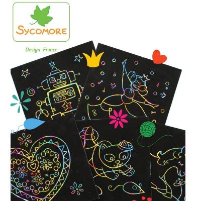 Activite manuelle enfant kit scratch art