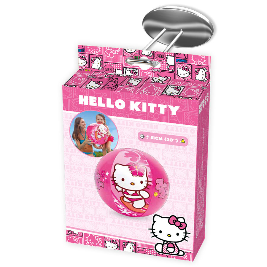 Ballon gonflable plage hello kitty a partir 3 ans