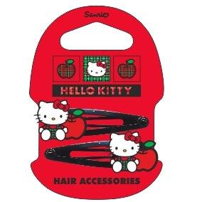 Lot de 2 barrettes Hello Kitty enfant clic clac