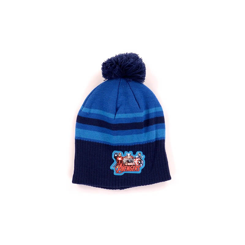 Bonnet avengers a pompon bleu 5991327709323