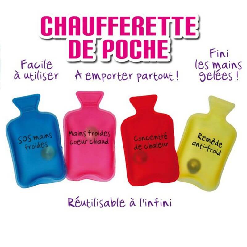 Bouillotte Peluche Eau, Bouillotes Eau Chaude avec Chauffe Mains, H