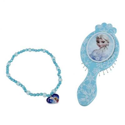 Brosse a cheveux La reine des neiges Disney et collier