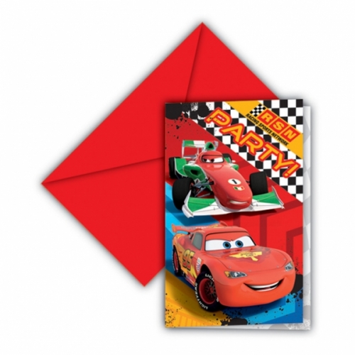 cartes cars disney invitation anniversaire par 6