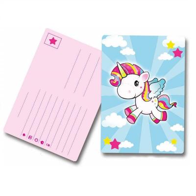 Cartes d'invitation anniversaire la licorne volante par 8