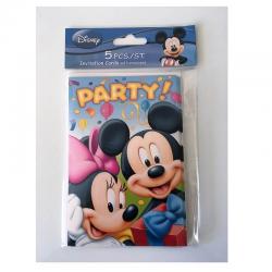 Cartes Mickey et Minnie Disney - Invitations anniversaire enfant