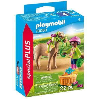 Cavaliere et poney playmobil