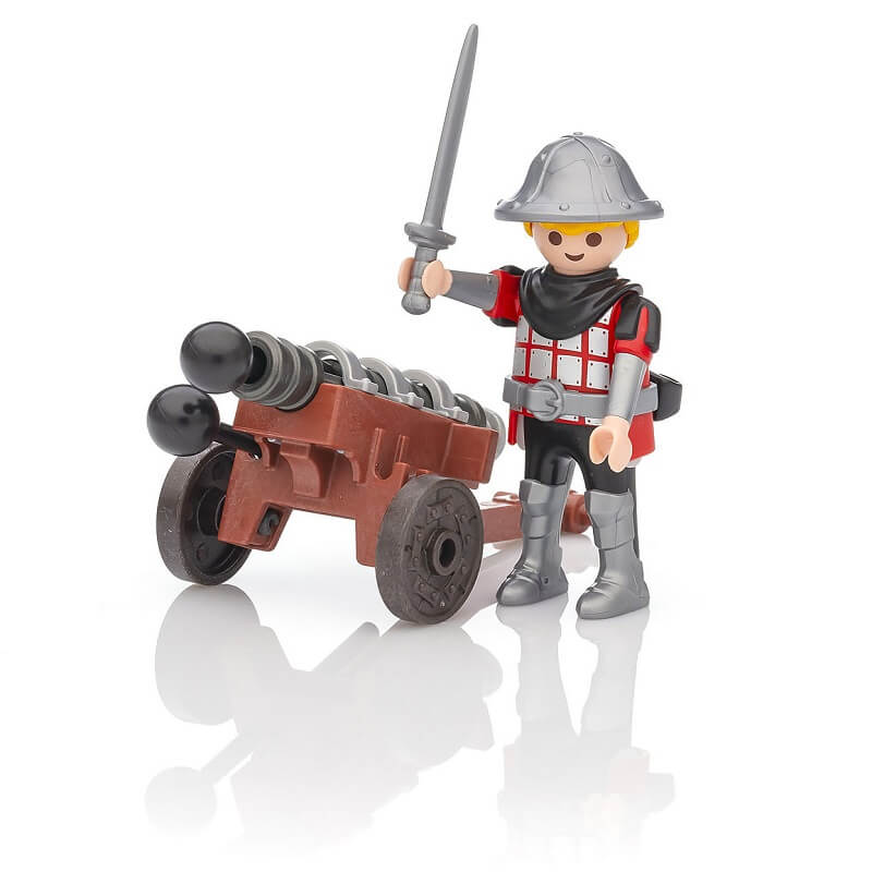 Chevalier Playmobil et son canon