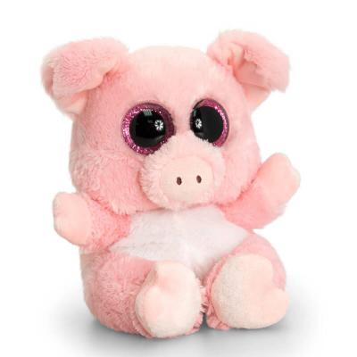 Cochon peluche aux gros yeux tres doux Kell Toys