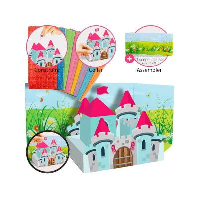 Coffret mosaique 3d chateau princesse