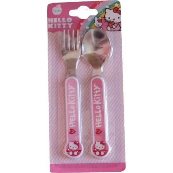Couverts hello kitty fourchette et cuilliere enfant 0063562518444