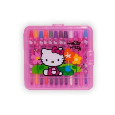 Boîte de 12 crayons gras Hello Kitty pour faire de beaux coloriages