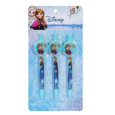 Pack de 3 stylos La reine des neiges Disney