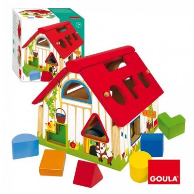 Ferme educative formes geometriques en bois goula