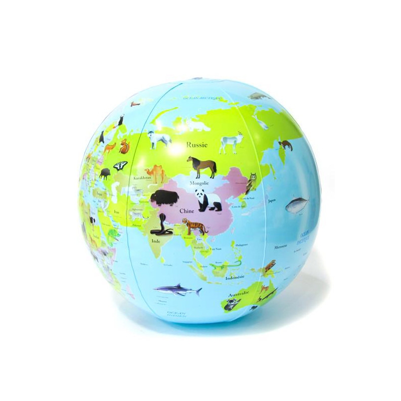 Globe terrestre gonflable d 35 cm