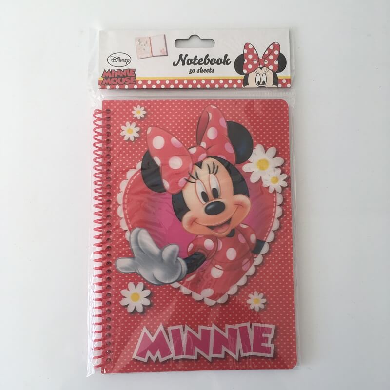 Carnet de notes de dessin animé Minnie Mouse pour enfants, Carnet