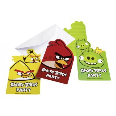 Angry birds invitations anniversaire enfant fan du jeu