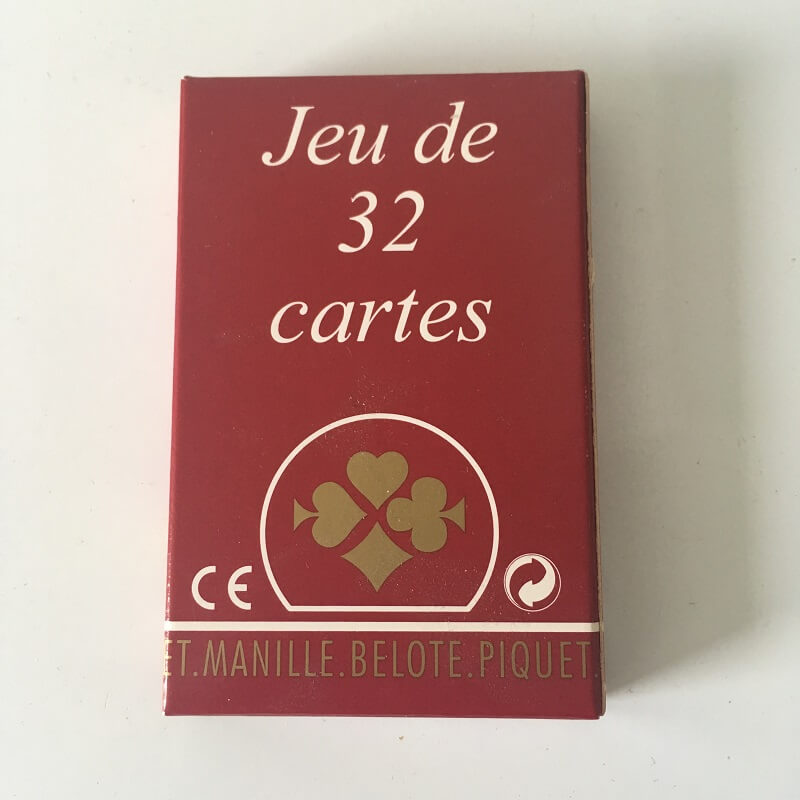 Jeu de 32 Cartes Personnalisable à la française en carton