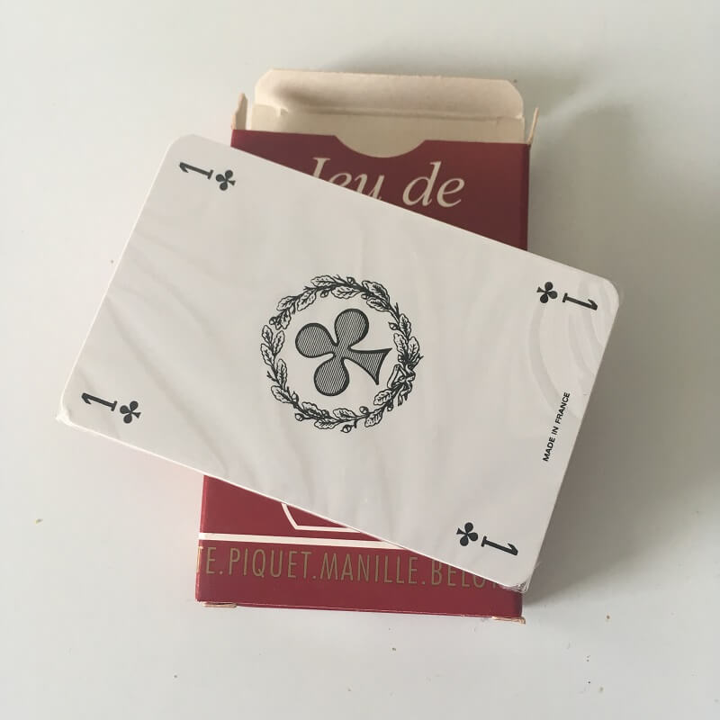 Jeu de cartes verso Euros ou Dollars - Idée cadeau originale