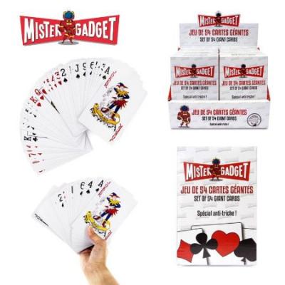 Jeux de 54 cartes géantes Mister Gadget