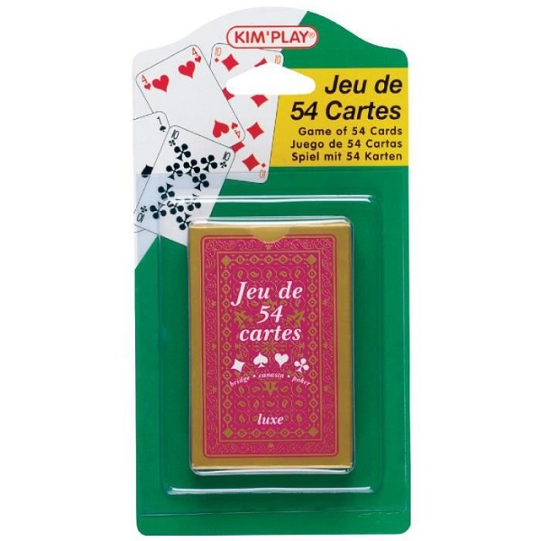 Jeu de 54 cartes luxe - idée cadeau pour jouer en famille