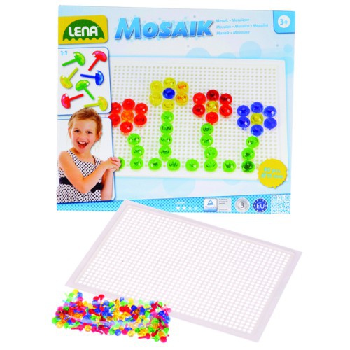 Jeu mosaique lena 80 pieces diam 15 enfant a partir de 3 ans