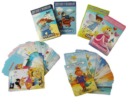 Jeux de 7 familles princesses fees pirates ou chavaliers