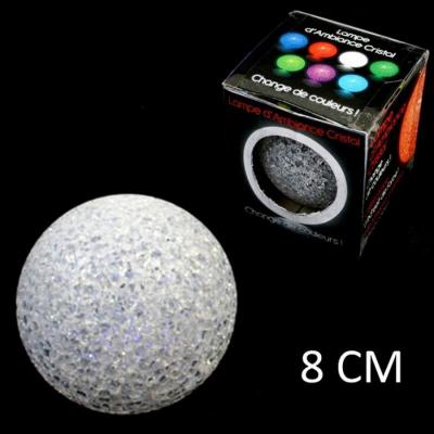 Lampe boule led 8 cm couleur changeante