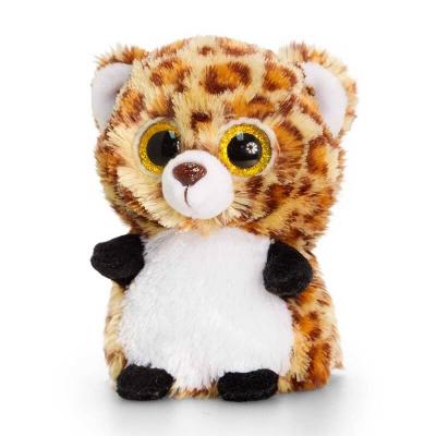 Leopard peluche aux gros yeux minimotsu keel toys