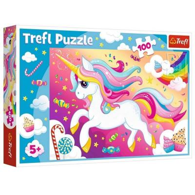Puzzle Licorne décor féérique de 100 pièces Trefl