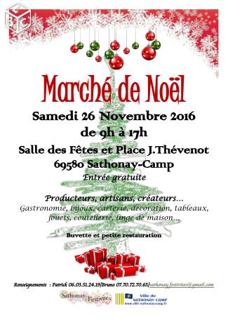 Marche de noel Sathonay Camp - Rhone