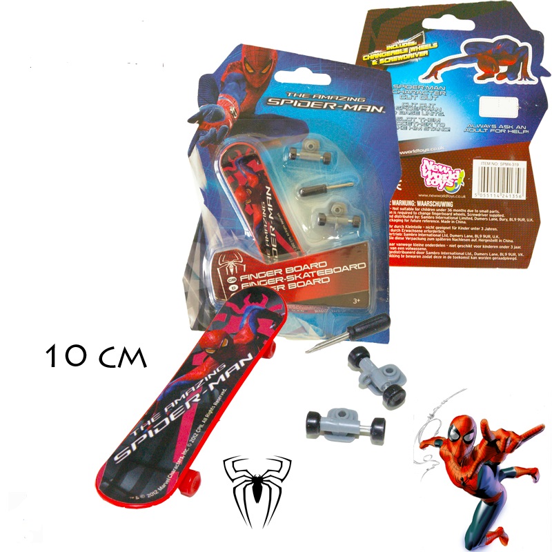 Mini skate board finger spiderman enfant