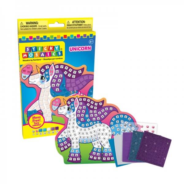 Kit mosaïque création d'une licorne - Activité manuelle