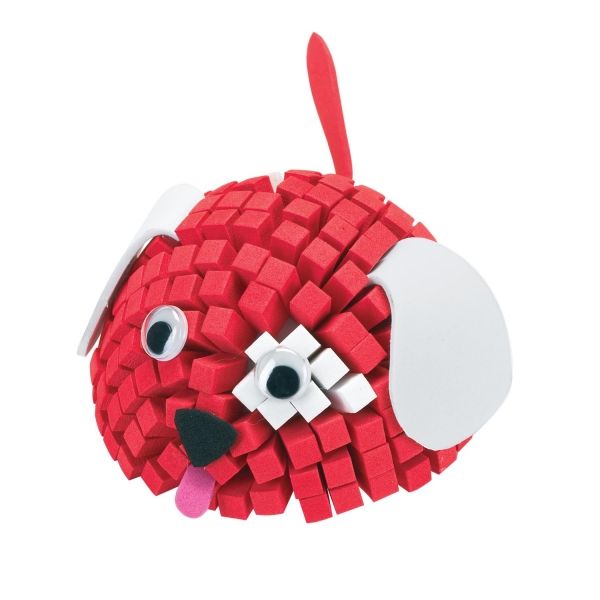 Mosaique mousse 3d animaux chien