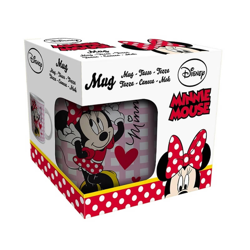 Mug minnie mouse disney coeur boite
