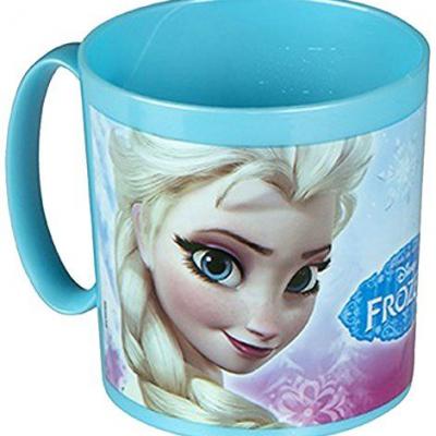 Mug La reine des neiges Elsa et Anna en plastique alimentaire  micro-ondable