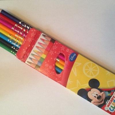 Pack crayons de couleur Mickey