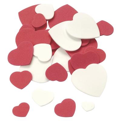 Pack de 120 coeurs rouges et blancs pour scrapbooking