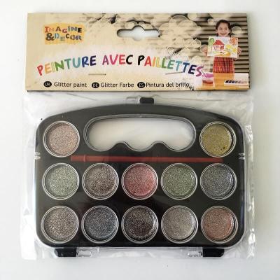 Palette de peinture à paillettes