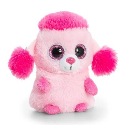 Peluche caniche rose aux gros yeux Mini Motsu Keel Toys