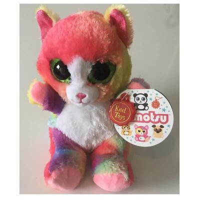 Peluche Animotsu Chat Orange 15cm Keel Toys