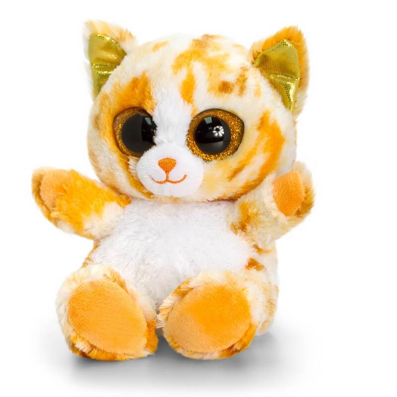 Peluche chat gros yeux animotsu kell toys 1