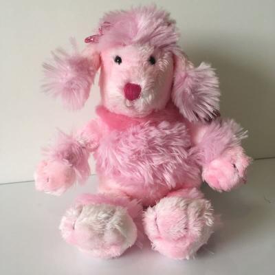 Peluche chien rose toute douce