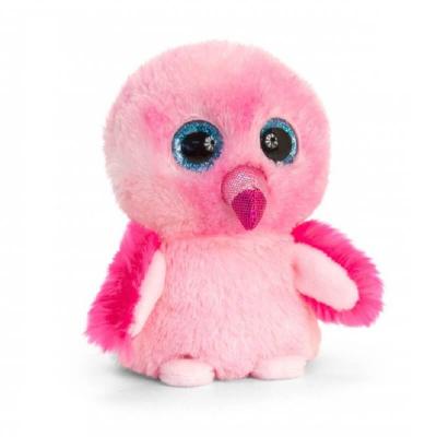 Peluche flamand rose aux gros yeux Mini Motsu Keel Toys